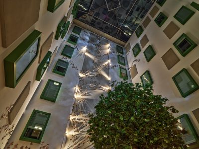 atrium roof view